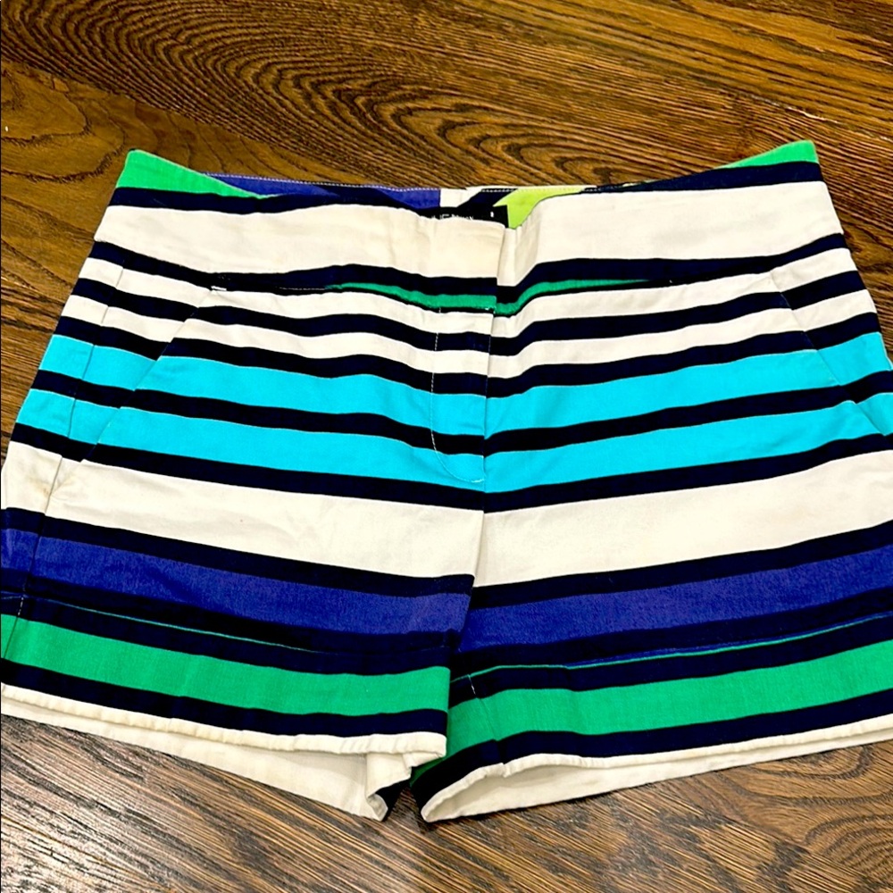 Preppy striped shorts! Vibrant from 7th ave design studio